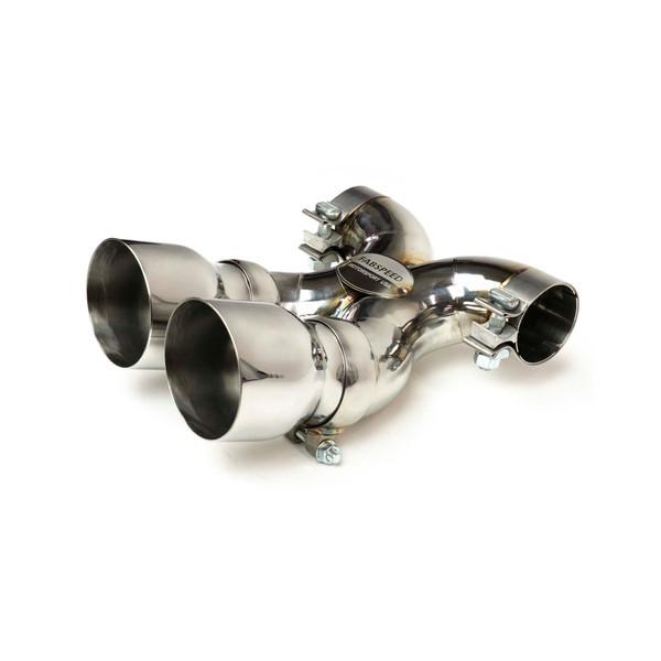 Fabspeed Porsche 718 Boxster/Cayman Maxflo True X-Pipe with Dual Tips 2017 Onwards (FS.POR.718.DLTXX)