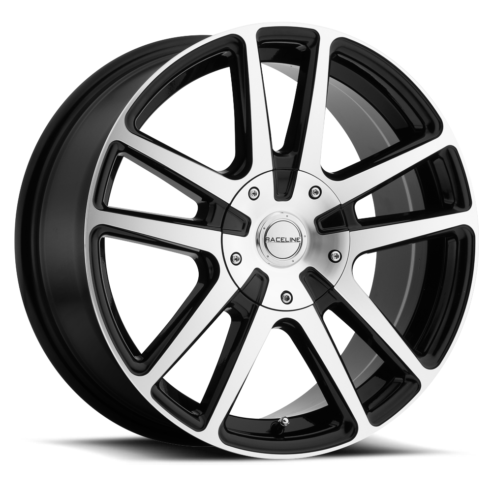 Raceline Wheel (145M-Encore) Black Machined Finish