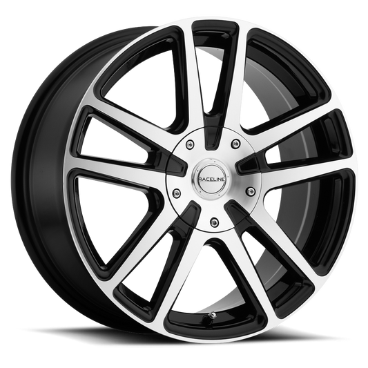 Raceline Wheel (145M-Encore) Black Machined Finish