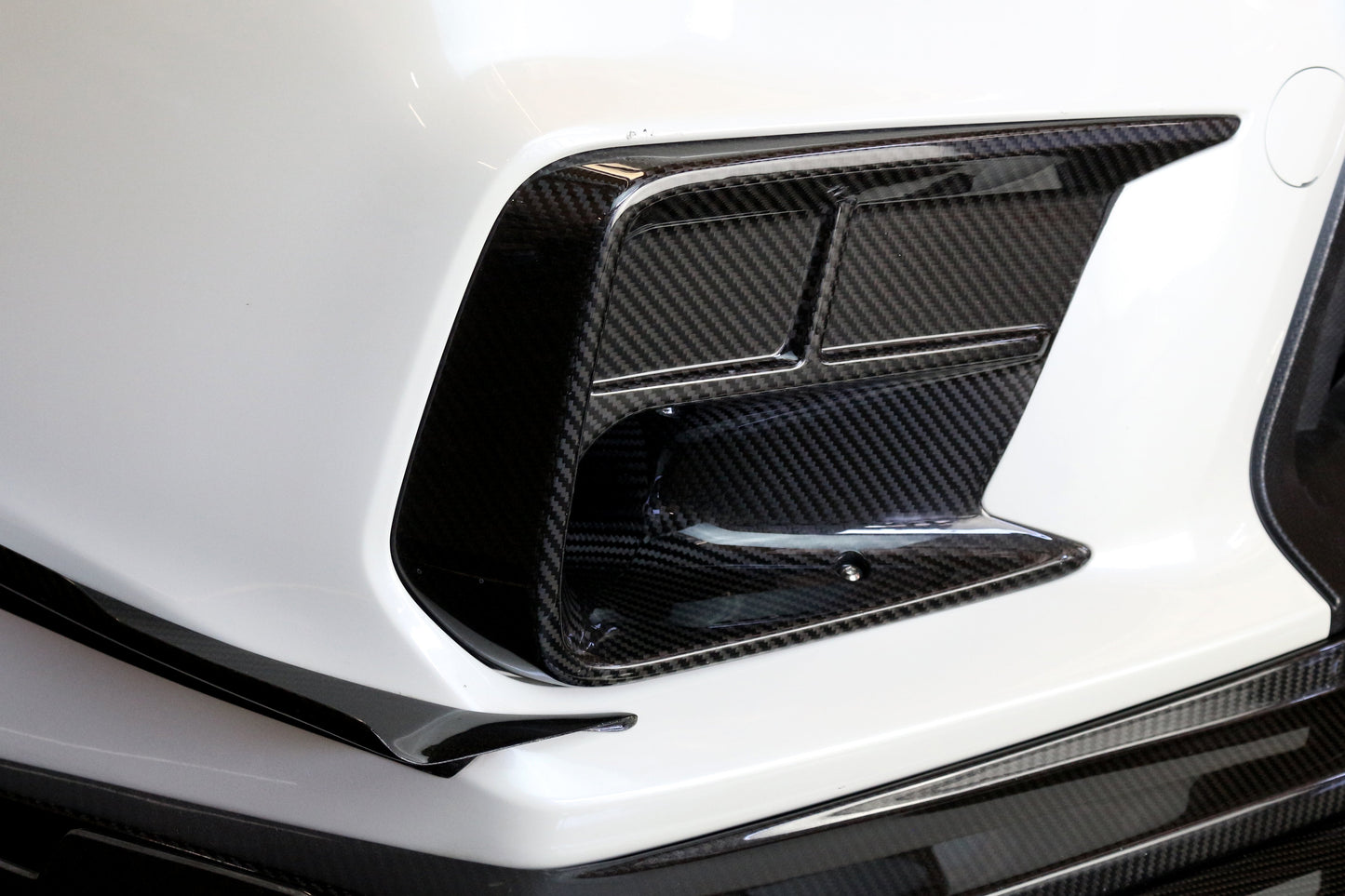APR Subaru WRX STI Carbon Fiber Front Bumper Bottom Canards 2018-2021