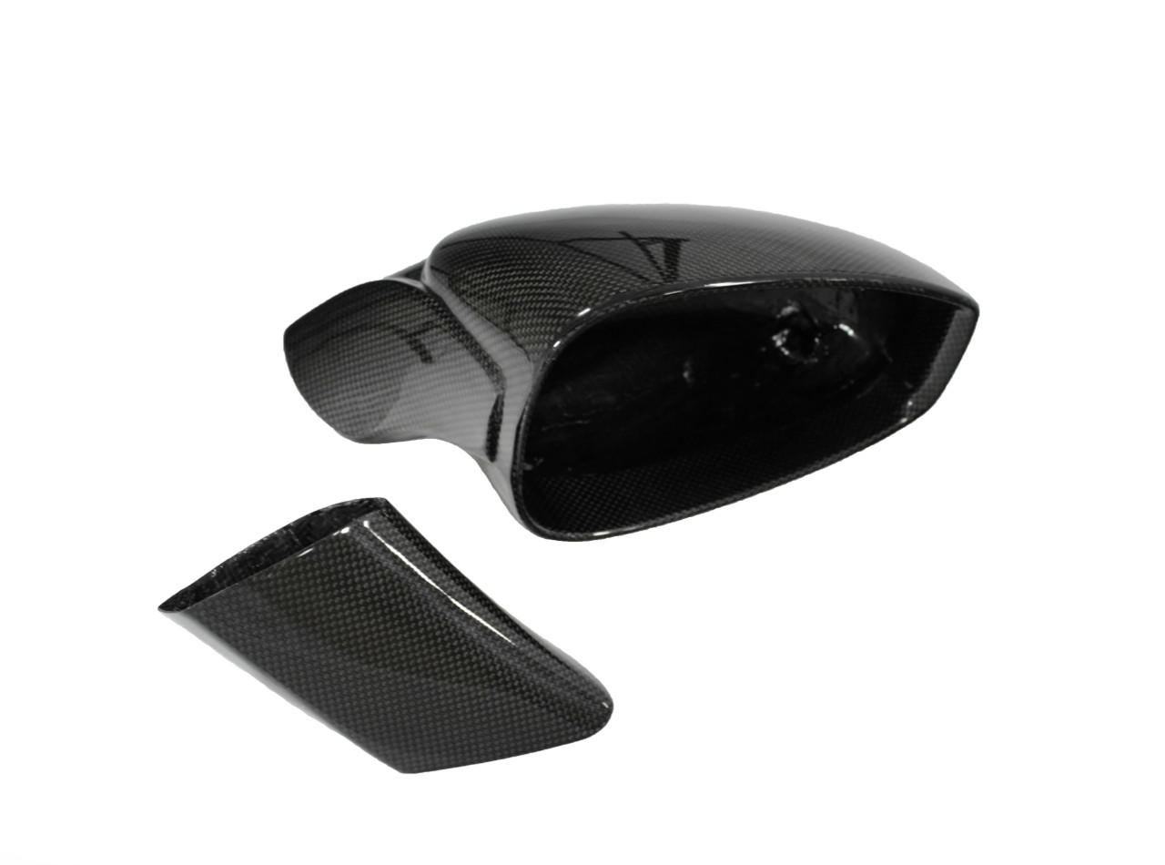 Fabspeed Carbon Fiber Side Mirrors w/Outer Door Triangle Trim - Ferrari 458 Speciale/Aperta (FS-CF-FER-458SMT)