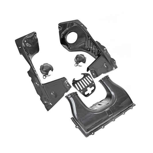 Fabspeed Carbon Fiber 6 Piece Engine Bay Set - Ferrari 458 Spider (FS-CF-FER-458EBS6)