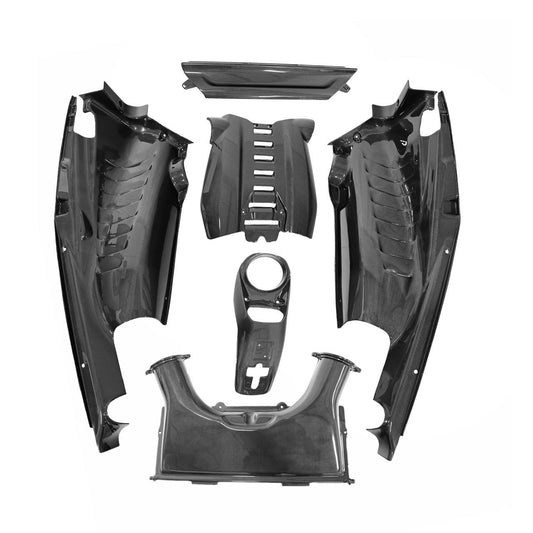 Fabspeed Carbon Fiber 6 Piece Engine Bay Set - Ferrari 488 GTB Coupe (FS-CF-FER-488EBPC6)