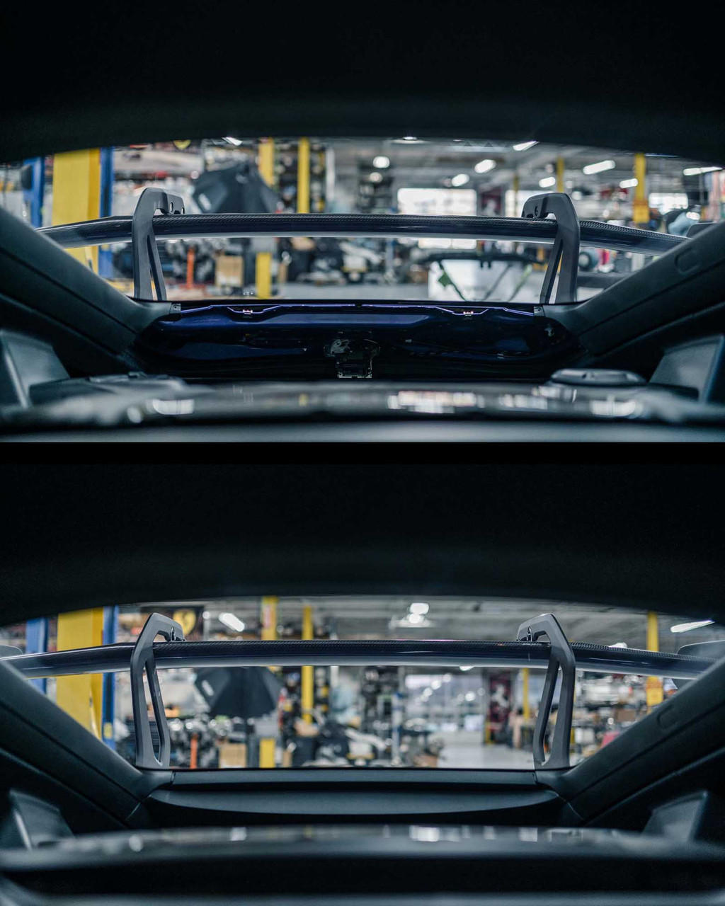 Fabspeed Porsche 718 GT4 RS CUP Car Style Wing Risers 2022 Onwards (FS.POR.718GT4RS.WR)
