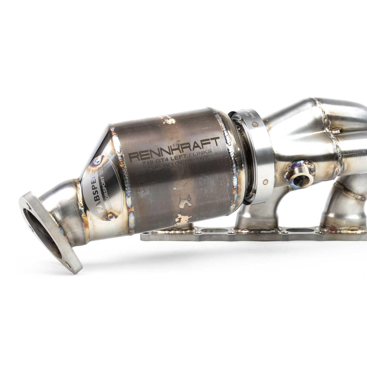 Fabspeed Porsche 718 GT4 / GTS / Spyder RENNKRAFT?? Modular Street and Racing Headers with HJS Catalytic Converters 2020 Onwards (FS.POR.718GT4.MDLRHDR.XXX)