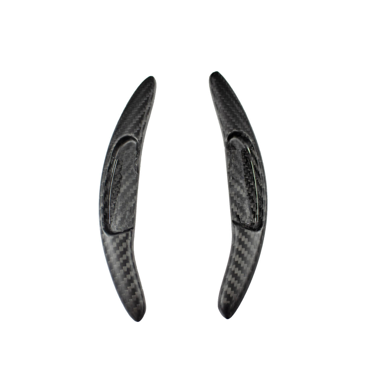 Fabspeed Carbon Fiber Matte Finish GT Style Extended Shifter Paddles - McLaren 570S/540C (FS-CF-MCL-GTPSM-570s)