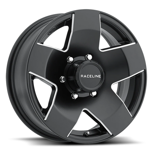 Raceline Wheel (855-Maxum) Satin Black Machined Finish