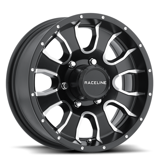 Raceline Wheel (860M-Mamba) Black Machined Finish