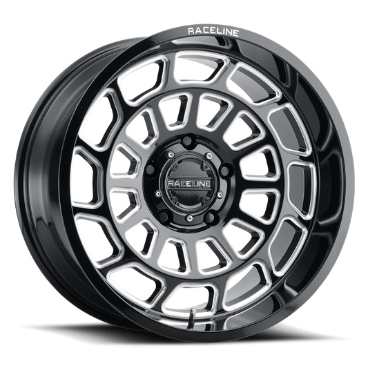 Raceline Wheel (955M-Warp) Gloss Black Machined Finish