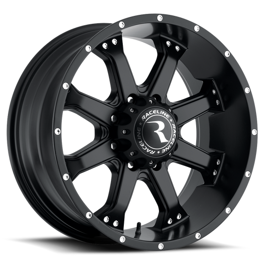 Raceline Wheel (991B-Assault) Satin Black Finish