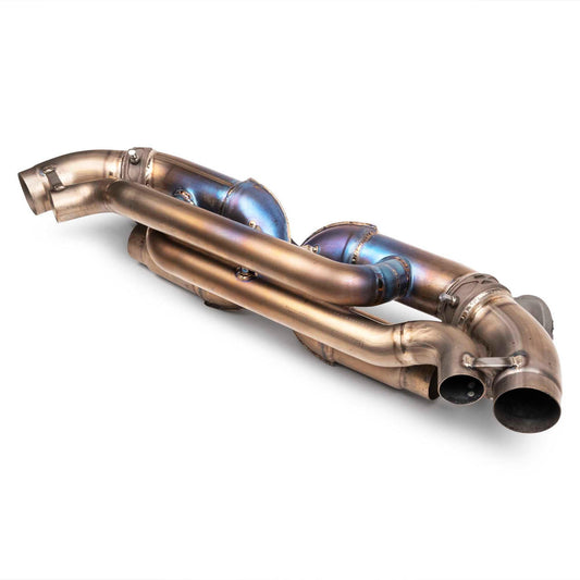 Fabspeed Porsche 992 Twin Turbo / Twin Turbo S Helical Valvetronic Titanium Exhaust System 2021 Onwards (EXS6030-001-01)