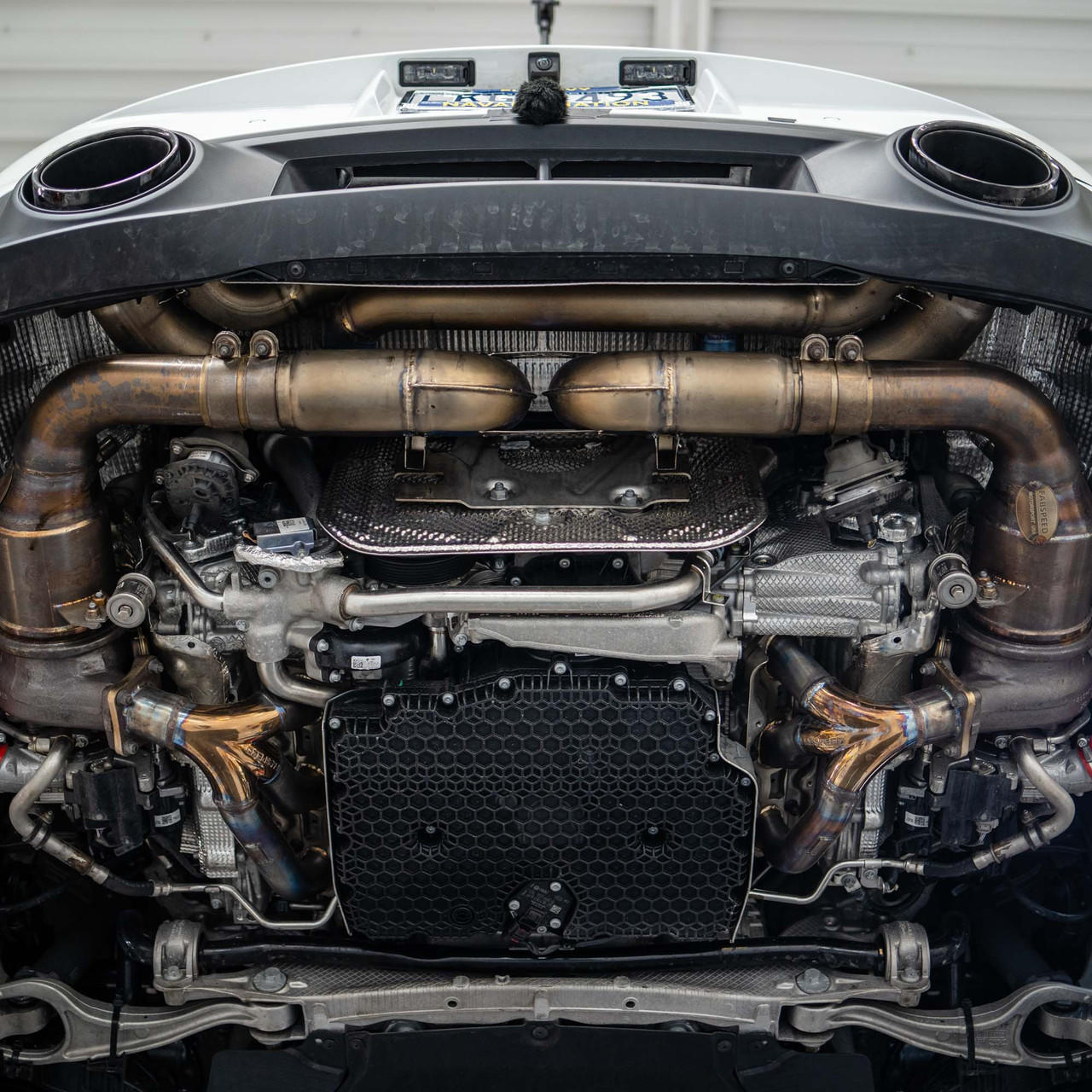 Fabspeed Porsche 992 Twin Turbo / Twin Turbo S Helical Valvetronic Titanium Exhaust System 2021 Onwards (EXS6030-001-01)