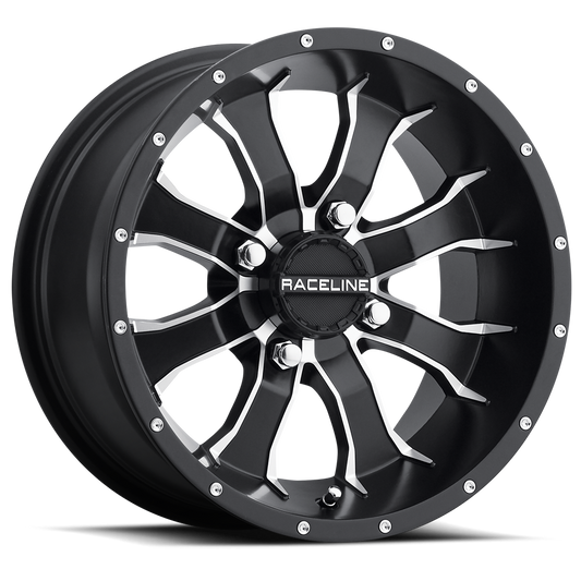 Raceline Wheel (A77-Mamba) Satin Black Machined Finish