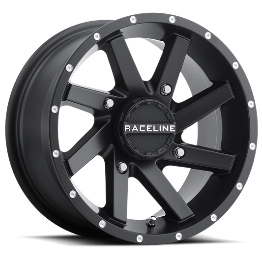 Raceline Wheel (A82B-Twist) Black Machined Finish
