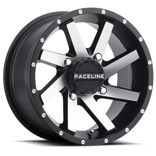 Raceline Wheel (A82M-Twist) Black Machined Finish