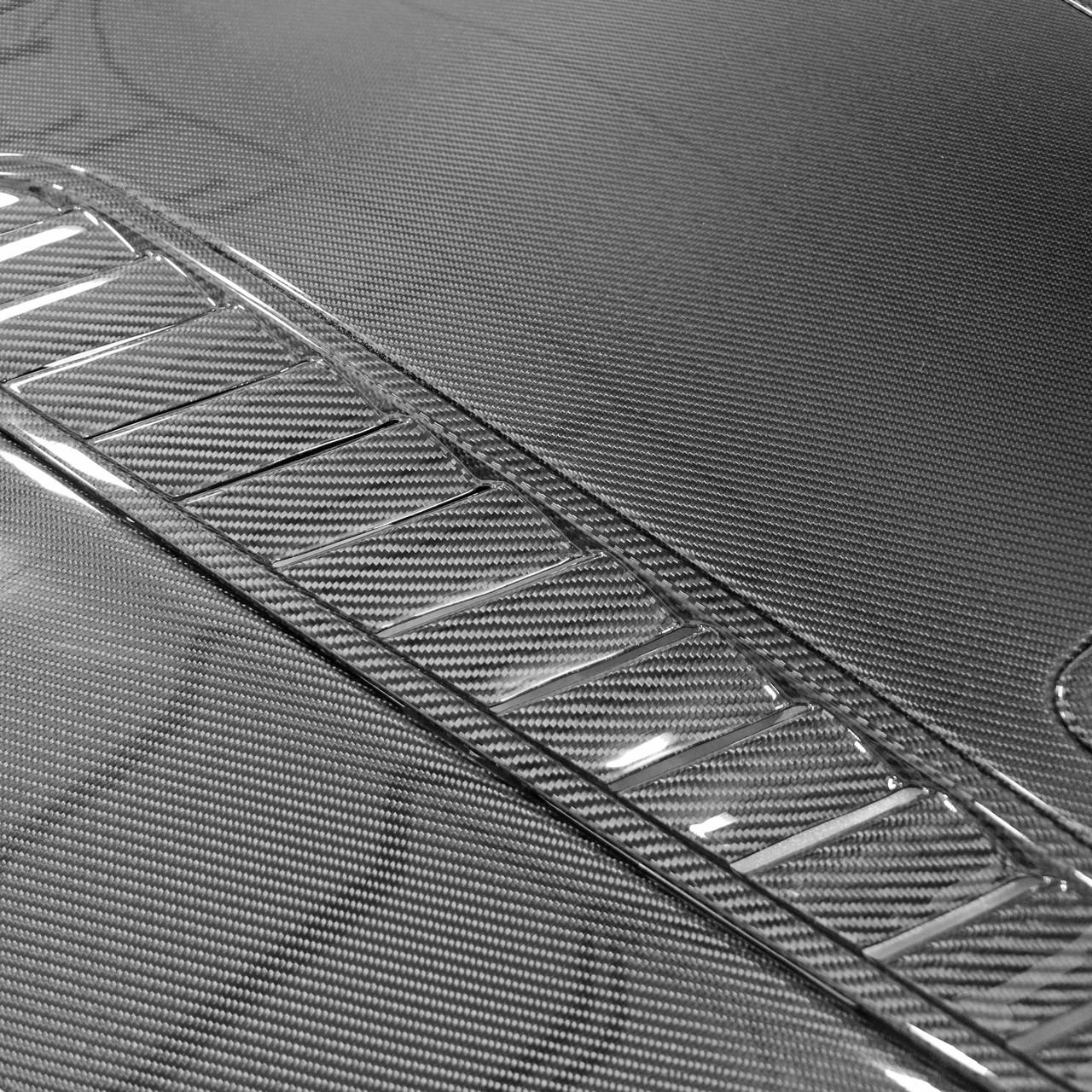 Fabspeed Carbon Fiber OEM Style Vented Hood With Vents - Aston Martin DBS/ DB9/ Vantage V8 & V12/ Rapid (FS-CF-AM-OSVHV)