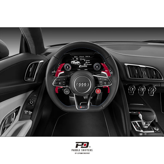 Leyo Audi S Tronic Billet Paddle Shift Extension (Red) V3