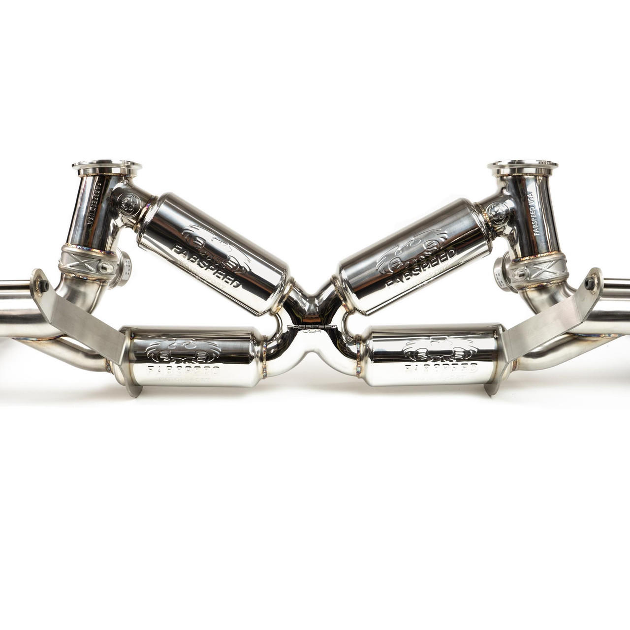 Fabspeed Audi R8 V10 Valvetronic Supersport X-Pipe Exhaust System 2019 Onwards (FS.AUD.R820V10.VLV)