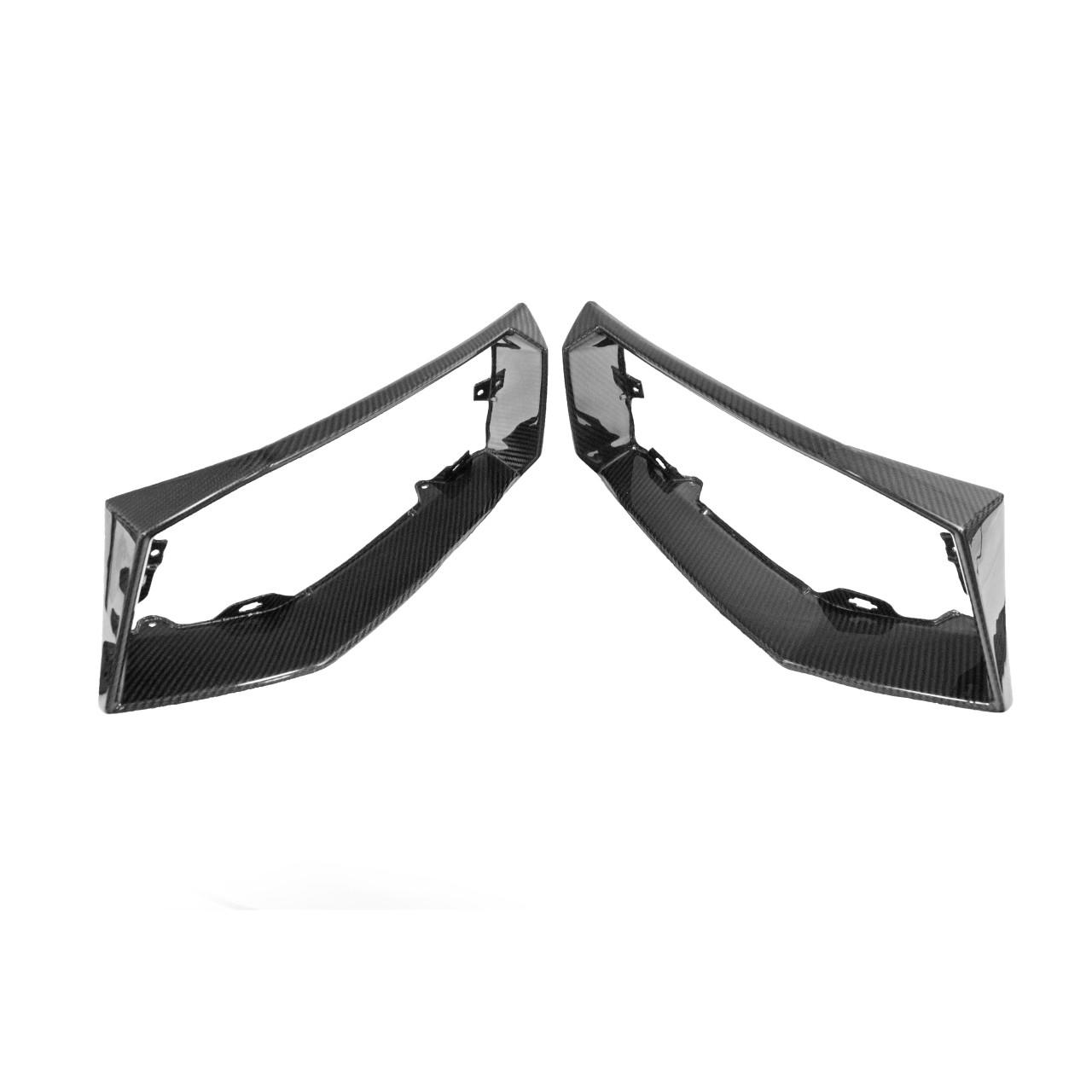 Fabspeed Carbon Fiber Rear Bumper Outlet Surrounds - Lamborghini Aventador (FS-CF-LAM-AVRBO)