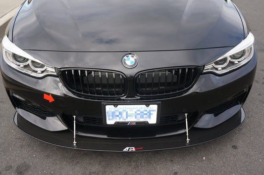 APR BMW 435i Stock Bumper Front Wind Splitter 2016-2019