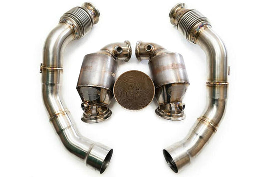 Fabspeed BMW X5M / X6M Primary Sport Catalytic Converter Downpipes 2020 Onwards (FS.BMW.F95.SCDP)