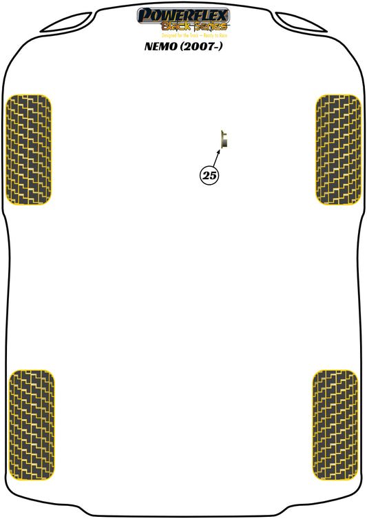 Citroen (PFF1-1125BLK) Upper Engine Mount Insert