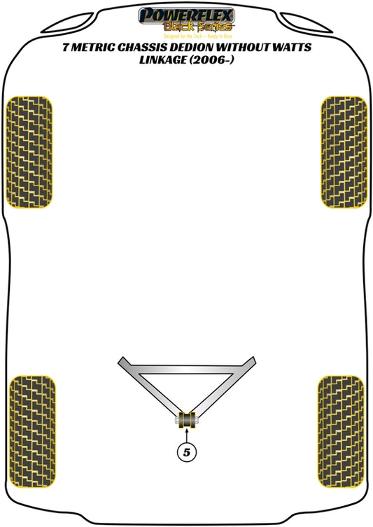 Caterham (PF8-903BLK) DeDion "A" Frame Centre Bush