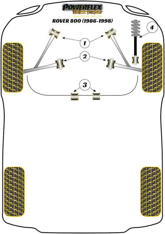 Audi (PFF3-204-24BLK) Front Anti Roll Bar Bush 24mm