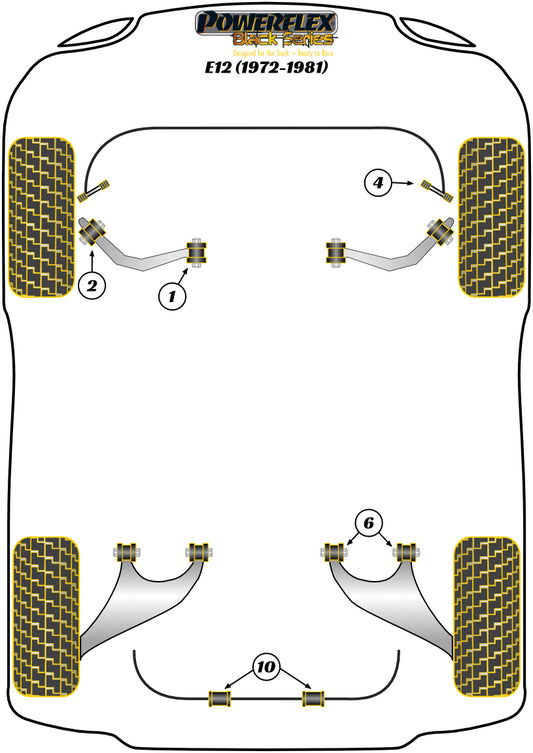 BMW (PFF5-1601BLK) Front Arm Inner Bush