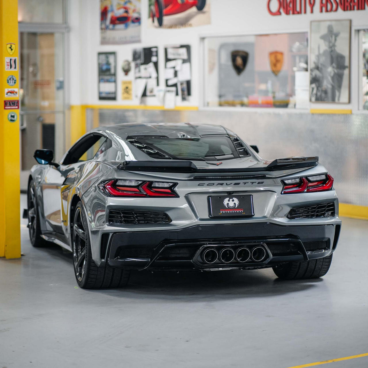 Fabspeed Chevrolet Corvette C8 Z06 Carbon Fiber Quad Tips 2023 Onwards (FS.CHEVY.C8Z06.QTCF)