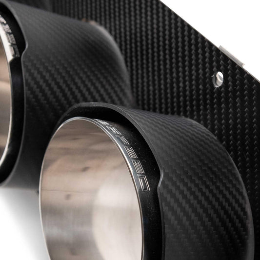 Fabspeed Chevrolet Corvette C8 Z06 Carbon Fiber Quad Tips 2023 Onwards (FS.CHEVY.C8Z06.QTCF)