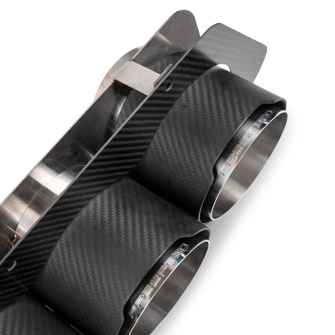 Fabspeed Chevrolet Corvette C8 Z06 Carbon Fiber Quad Tips 2023 Onwards (FS.CHEVY.C8Z06.QTCF)