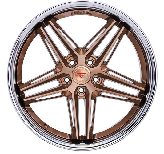 Ferrada Wheels CM1  Brushed Cobre With Chrome Lip