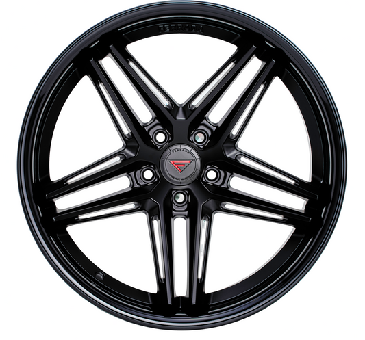 Ferrada Wheels CM1  Matte Black With Gloss Black Lip