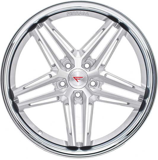 Ferrada Wheels CM1 Machine Silver With Chrome Lip