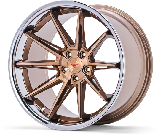 Ferrada Wheels CM2  Brushed Cobre With Chrome Lip