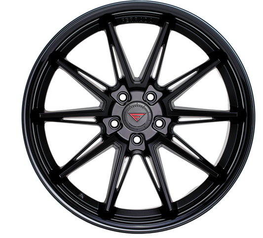 Ferrada Wheels CM2  Matte Black With Gloss Black Lip
