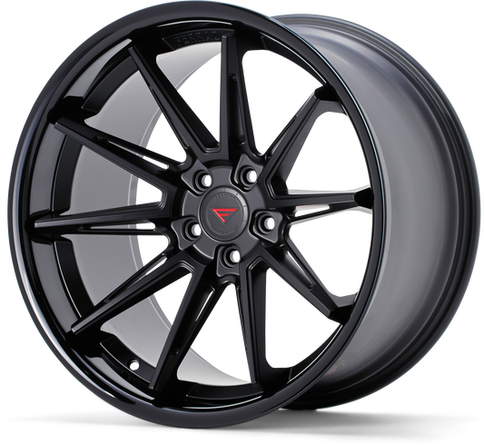 Ferrada Wheels CM2  Matte Black With Gloss Black Lip