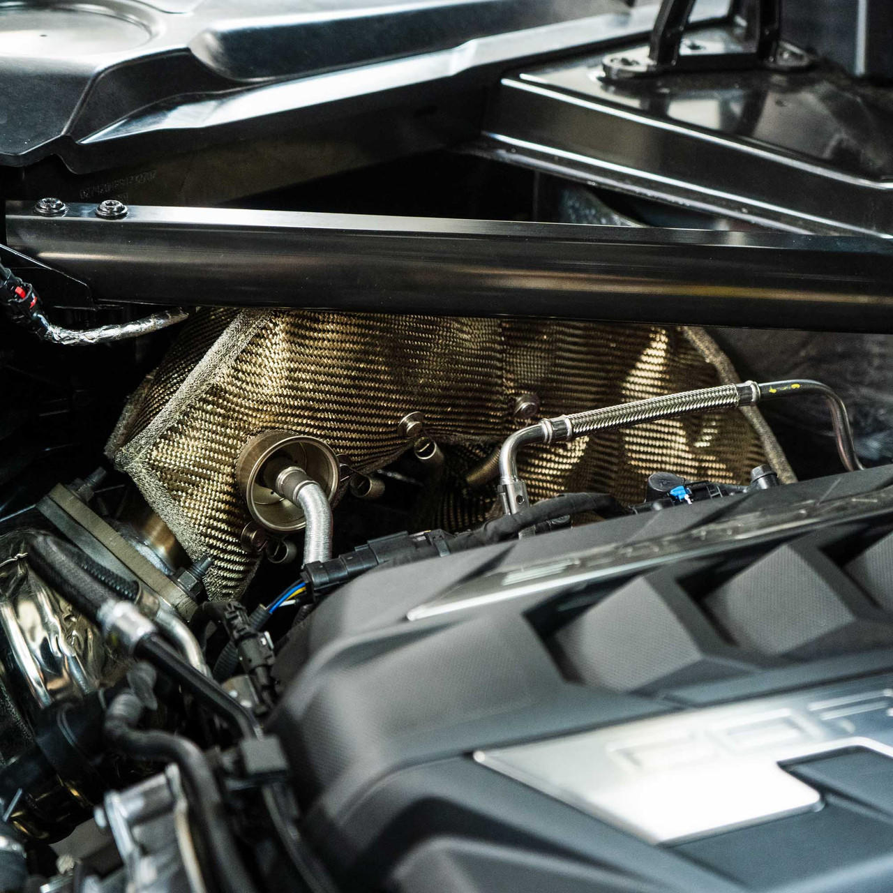 Fabspeed Chevrolet Corvette C8 Stingray / E-Ray Header Blankets 2020 Onwards (FS.CHEVY.C8.HDRBL)