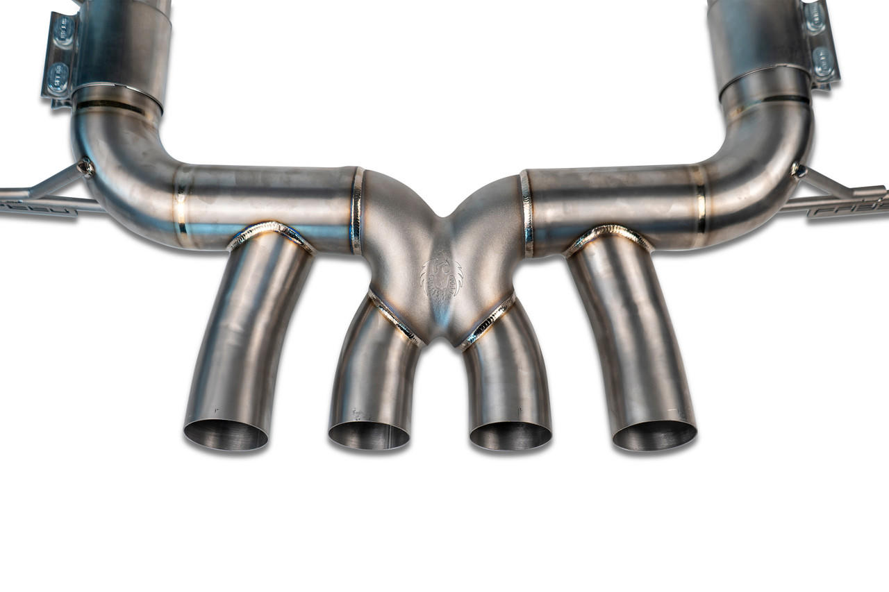 Fabspeed Chevrolet Corvette C8 Z06 Titanium Supersport X-Pipe Cat-Back Exhaust System 2023 Onwards (FS.CHEVY.C8Z06.SSX.TI)