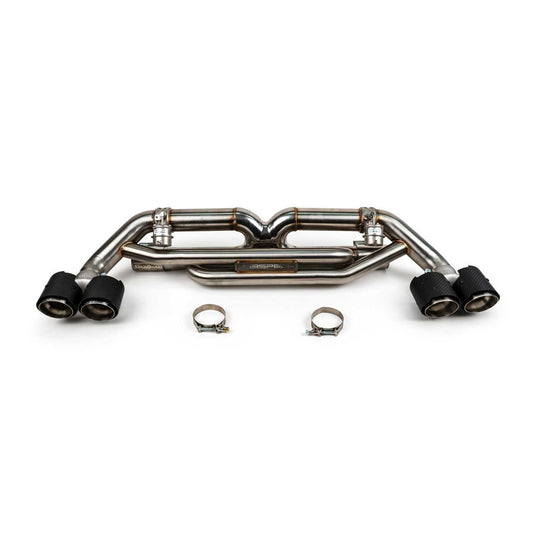 Fabspeed Porsche 991.2 Carrera Valvetronic Center Muffler Bypass X-Pipe Non-PSE Only (FS.POR.9912.VLVXX)