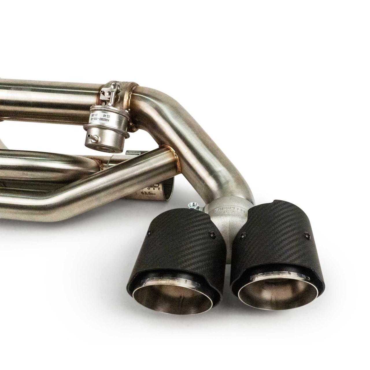 Fabspeed Porsche 991.2 Carrera Valvetronic Center Muffler Bypass X-Pipe Non-PSE Only (FS.POR.9912.VLVXX)