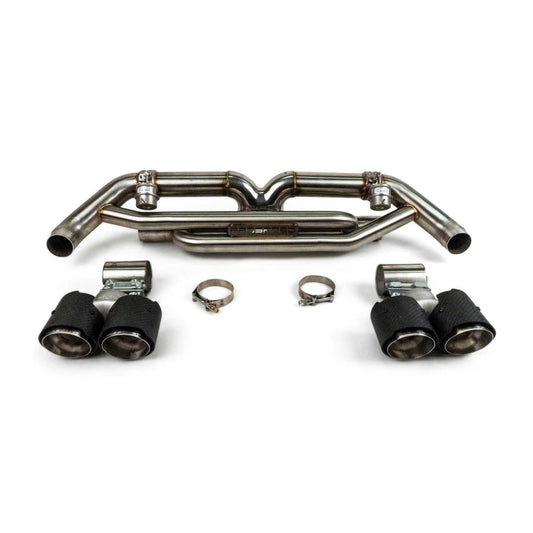 Fabspeed Porsche 991.2 Carrera Valvetronic Center Muffler Bypass X-Pipe Non-PSE Only (FS.POR.9912.VLVXX)