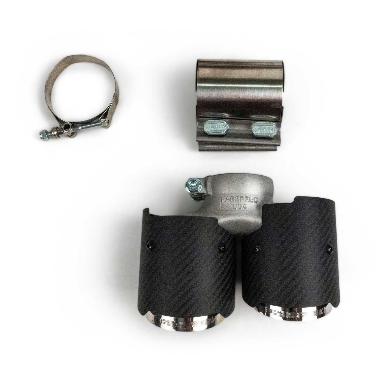 Fabspeed Porsche 991.2 Carrera Valvetronic Center Muffler Bypass X-Pipe Non-PSE Only (FS.POR.9912.VLVXX)