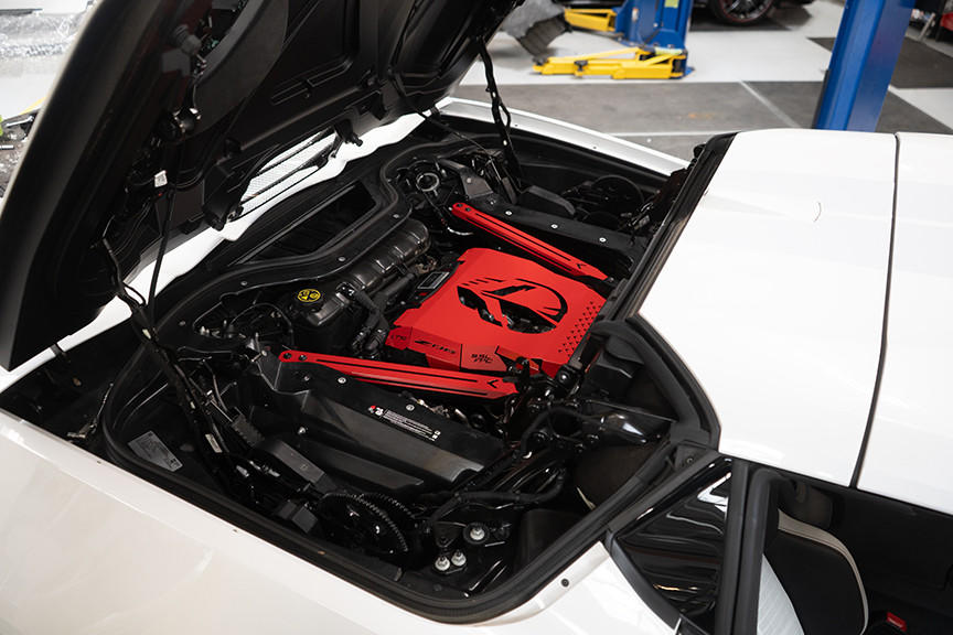 Fabspeed Chevrolet Corvette C8 Z06 Red Engine Cover (FS.CHEVY.C8Z06.ECX)