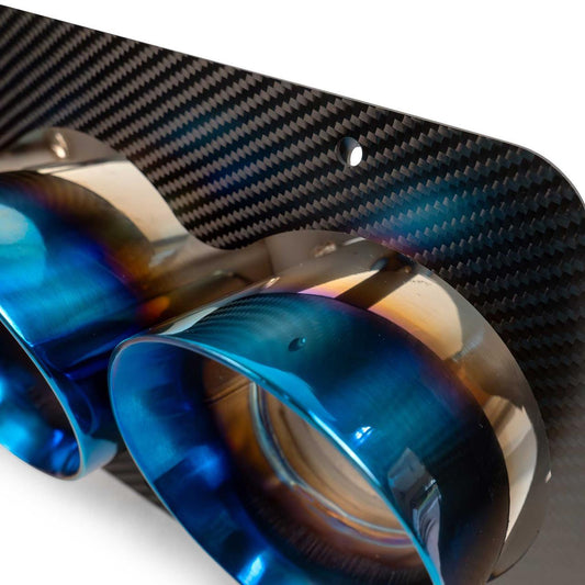 Fabspeed Chevrolet Corvette C8 Z06 Titanium Quad Tips 2023 Onwards (FS.CHEVY.C8Z06.QTTI)