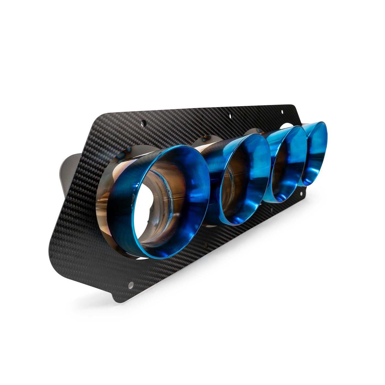 Fabspeed Chevrolet Corvette C8 Z06 Titanium Quad Tips 2023 Onwards (FS.CHEVY.C8Z06.QTTI)