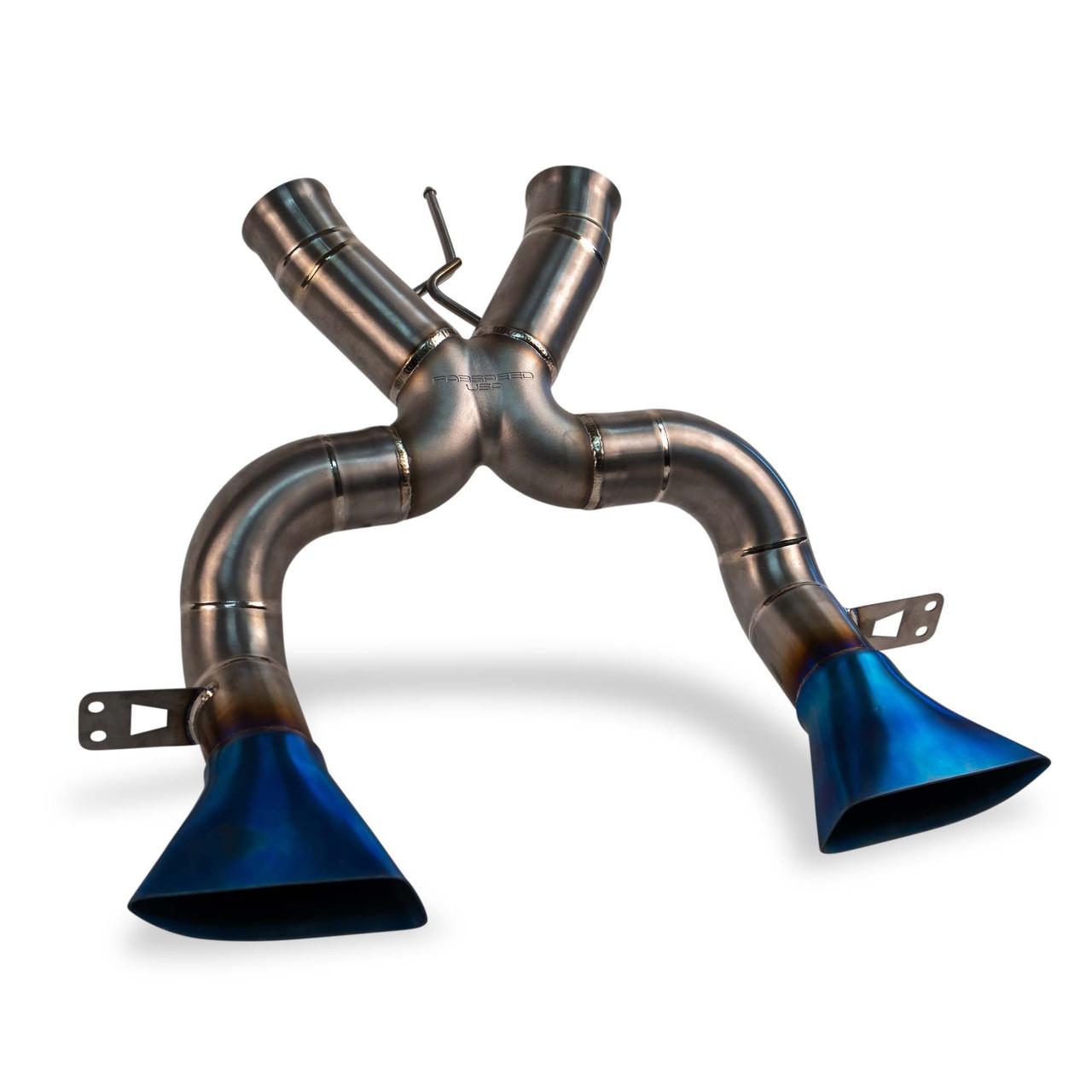 Fabspeed McLaren MP4-12C Supreme Titanium X-Pipe Exhaust System 2011-2014 (FS.MCL.12C.GLDTI.OG)