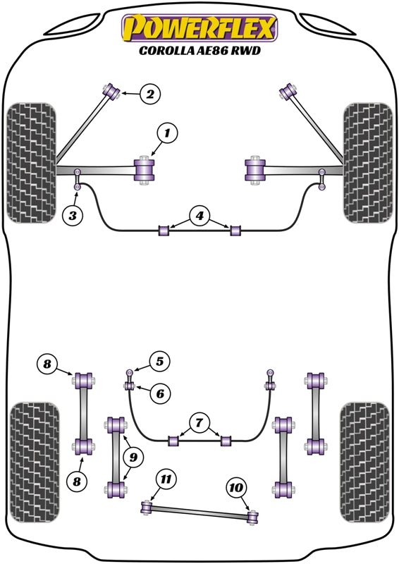 Toyota (PFF76-204-21) Front Anti Roll Bar Mount 21mm