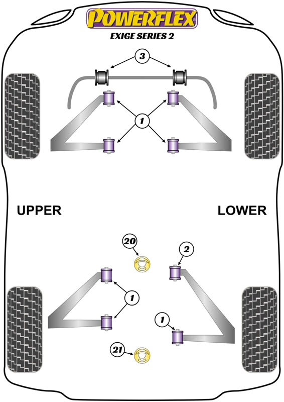 Lotus (PFF34-203-22.2) Front Anti Roll Bar Bush 22.2mm